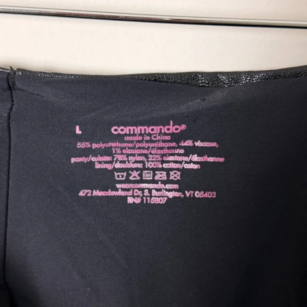 Commando Vegan Faux Leather Mini Skirt Large - Picture 4 of 4